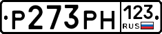 Р273РН123 - 