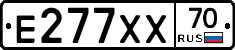 Е277ХХ70 - 