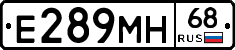 Е289МН68 - 