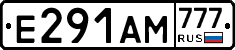 Е291АМ777 - 