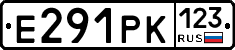 Е291РК123 - 