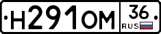 Н291ОМ36 - 