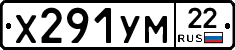 Х291УМ22 - 