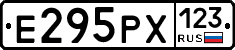 Е295РХ123 - 