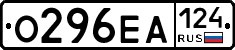 О296ЕА124 - 