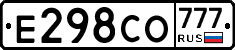 Е298СО777 - 