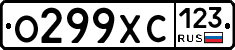 О299ХС123 - 