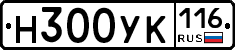 Н300УК116 - 