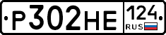 Р302НЕ124 - 