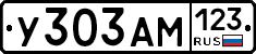 У303АМ123 - 