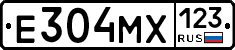 Е304МХ123 - 