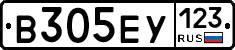 В305ЕУ123 - 