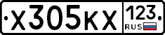 Х305КХ123 - 
