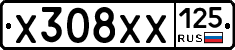 Х308ХХ125 - 