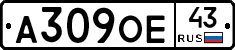 А309ОЕ43 - 