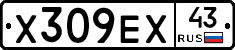 Х309ЕХ43 - 