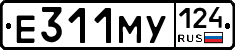 Е311МУ124 - 