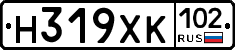 Н319ХК102 - 