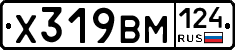 Х319ВМ124 - 