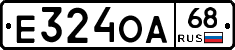 Е324ОА68 - 