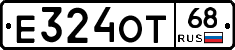 Е324ОТ68 - 