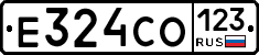 Е324СО123 - 