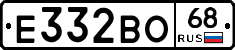 Е332ВО68 - 