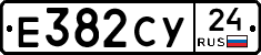 Е382СУ24 - 