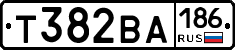 Т382ВА186 - 