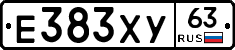 Е383ХУ63 - 