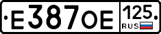 Е387ОЕ125 - 