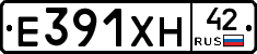 Е391ХН42 - 
