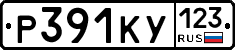 Р391КУ123 - 