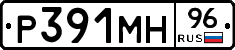 Р391МН96 - 