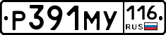 Р391МУ116 - 