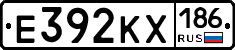 Е392КХ186 - 