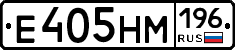 Е405НМ196 - 