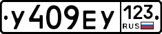 У409ЕУ123 - 