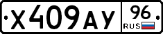 Х409АУ96 - 