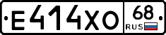 Е414ХО68 - 