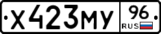 Х423МУ96 - 