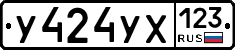У424УХ123 - 