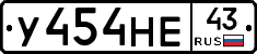 У454НЕ43 - 
