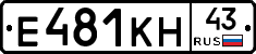 Е481КН43 - 