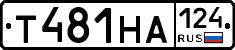 Т481НА124 - 