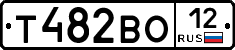 Т482ВО12 - 