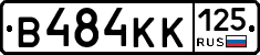 В484КК125 - 