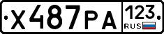 Х487РА123 - 