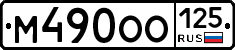 М490ОО125 - 