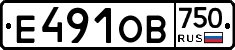Е491ОВ750 - 